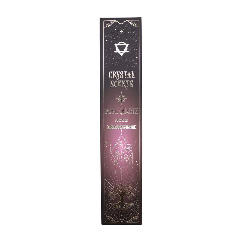Encens & Cristaux Quartz Rose - Coffret Rose