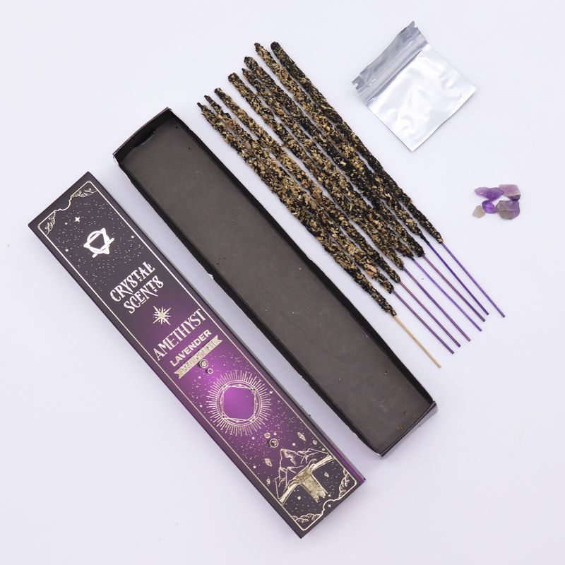 Encens & Cristaux Améthyste - Coffret Lavande