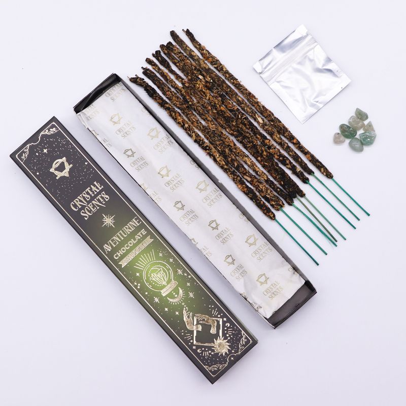 Encens & Cristaux Aventurine - Coffret Chocolat