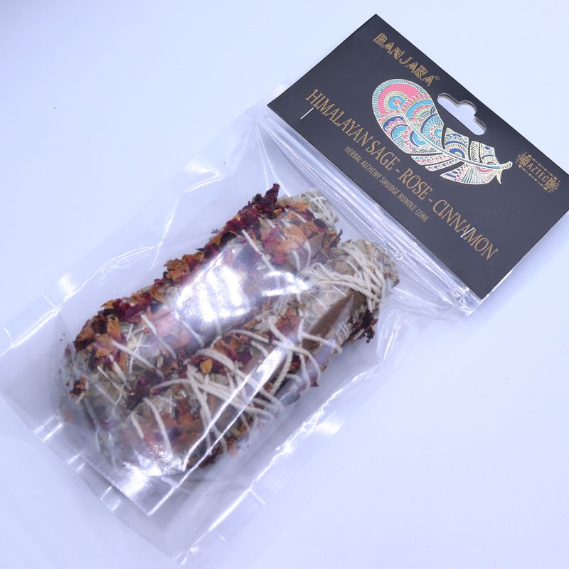 Banjara Smudge -Sauge de l’Himalaya, Rose, Cannelle