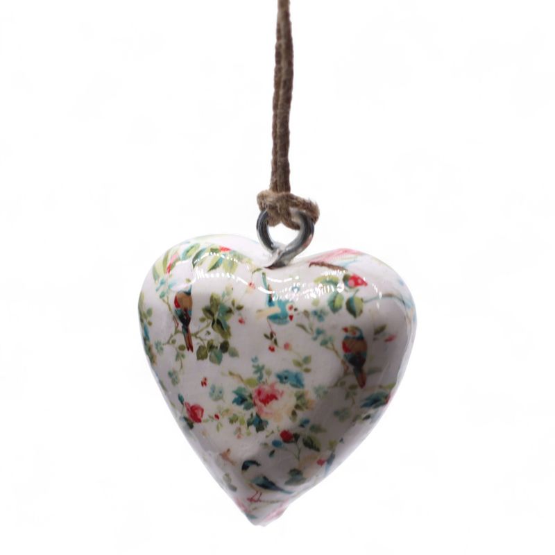 Grands cœurs en bois – Printemps fleuri (50)