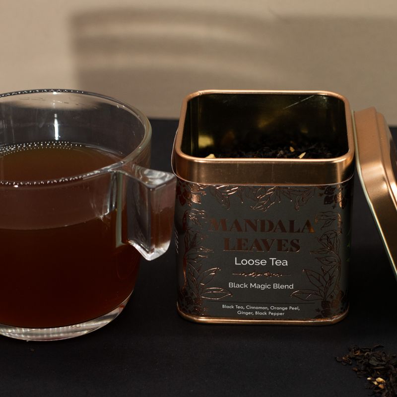 Boîte 50g Thé noir Mélange Magie Noire