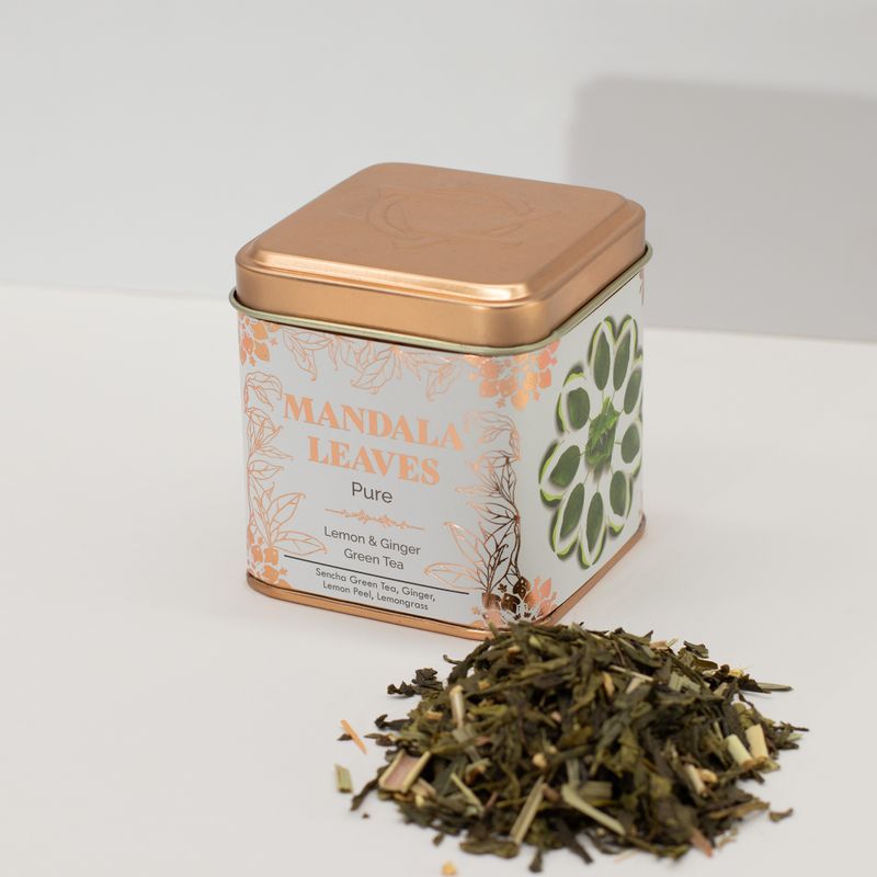 Boîte 50g Thé Vert Classique Citron Gingembre