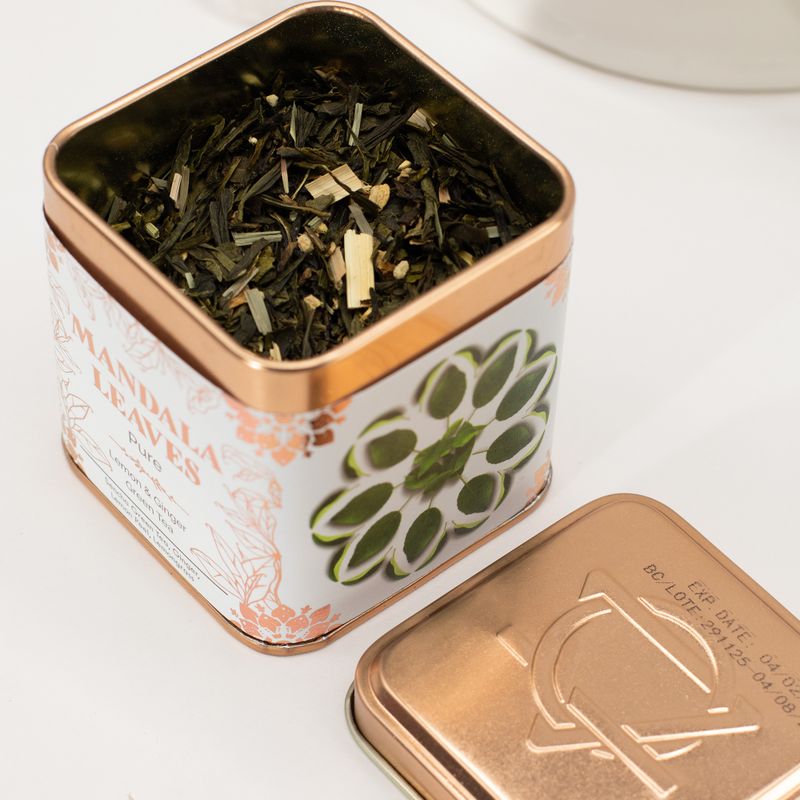 Boîte 50g Thé Vert Classique Citron Gingembre