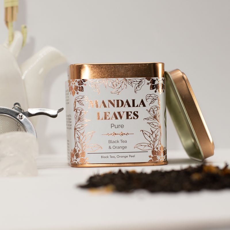 Boîte 50g Thé Noir Bio à l’Orange
