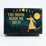 Boîte émaillée moyenne – La Lune m’a Fait Faire Ça