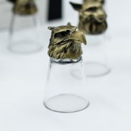 Verres à shot (25 ml) – Forêt & Créatures Mystiques – Bronze Antique