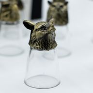 Verres à shot (25 ml) – Forêt & Créatures Mystiques – Bronze Antique