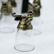 Verres à shot (25 ml) – Forêt & Créatures Mystiques – Bronze Antique