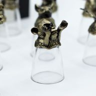 Verres à shot (25 ml) – Créatures du Zodiaque Chinois – Bronze Antique