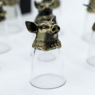 Verres à shot (25 ml) – Créatures du Zodiaque Chinois – Bronze Antique