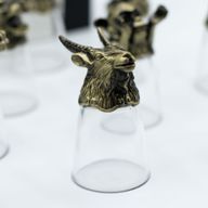 Verres à shot (25 ml) – Créatures du Zodiaque Chinois – Bronze Antique