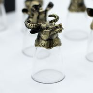 Verres à shot (25 ml) – Créatures du Zodiaque Chinois – Bronze Antique