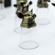 Verres à shot (25 ml) – Créatures du Zodiaque Chinois – Bronze Antique