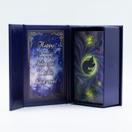 Tarot feuille métallisée violette – Sorcière – avec livret
