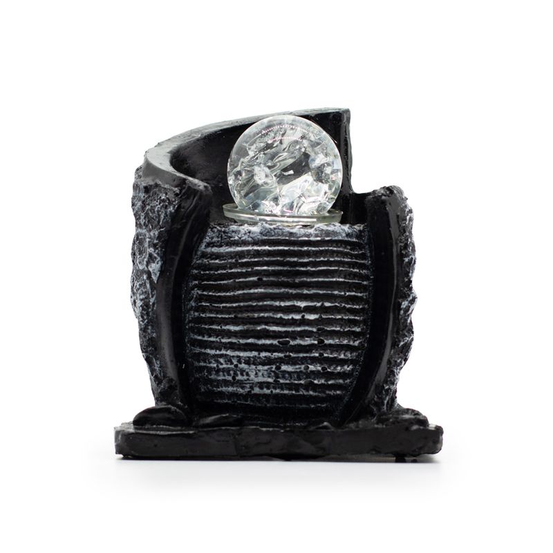 Fontaine d’eau – 15 × 13 × 20 cm – Pot à eau et boule de cristal