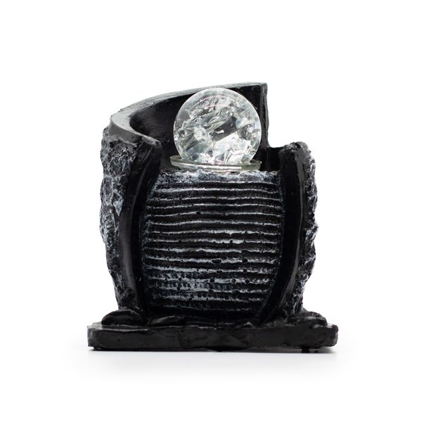 Fontaine d’eau – 15 × 13 × 20 cm – Pot à eau et boule de cristal
