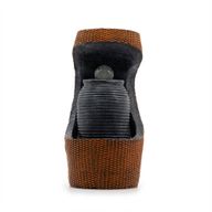 Grande fontaine (24×22× 48cm) – Boule cristal changeante dans urne grecque avec panier