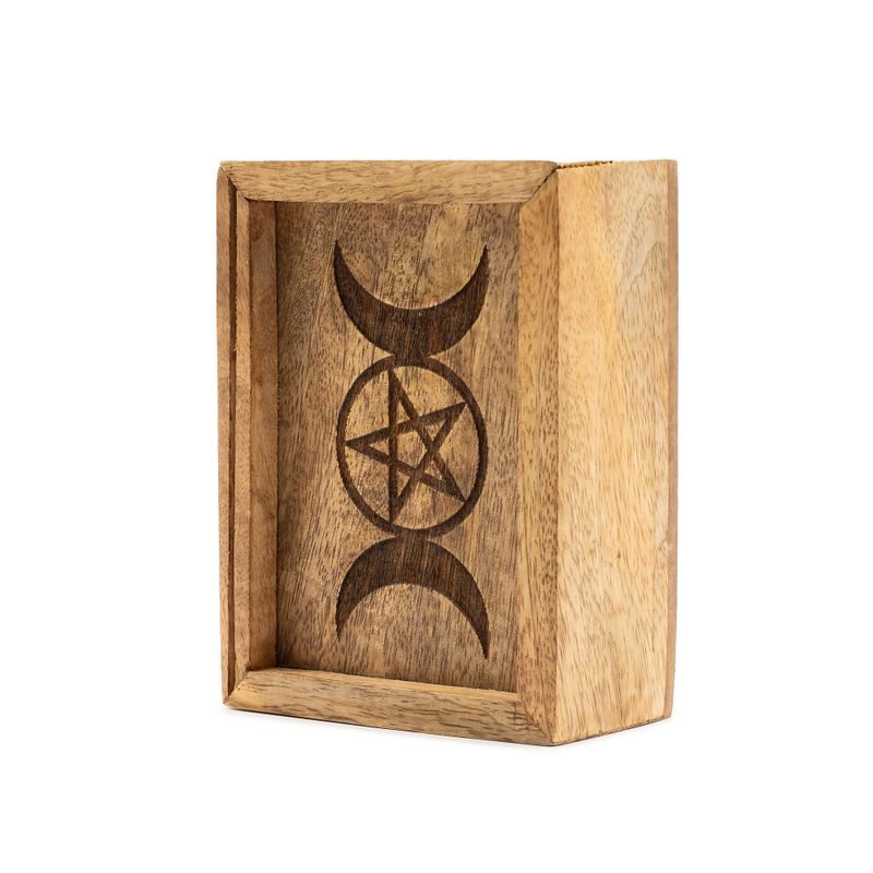 Petite boîte de tarot avec porte-cartes