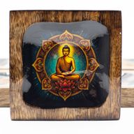 Set de Plateau Bois de Manguier Émaillé Grand – Bouddha
