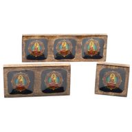 Set de Plateau Bois de Manguier Émaillé Grand – Bouddha
