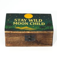 Boîte émaillée moyenne – Reste Sauvage, Enfant de la Lune