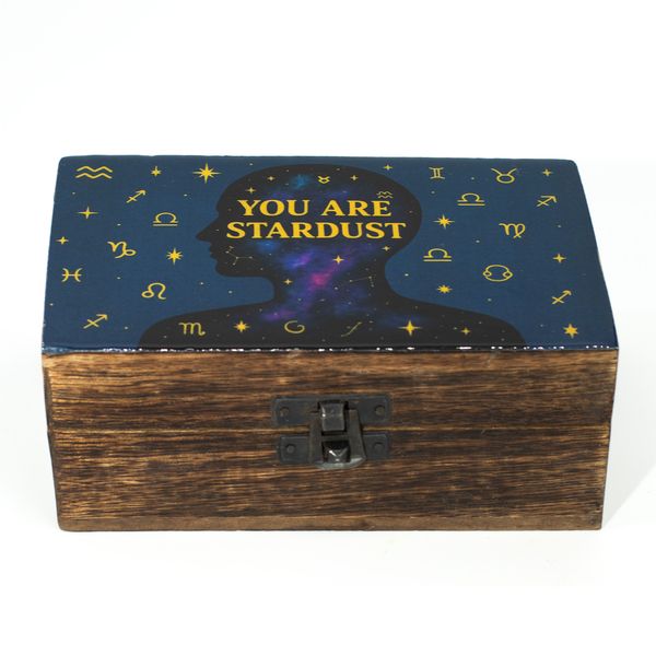 Boîte émaillée moyenne – Tu es Poussière d’Étoiles
