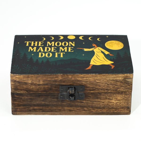 Boîte émaillée moyenne – La Lune m’a Fait Faire Ça