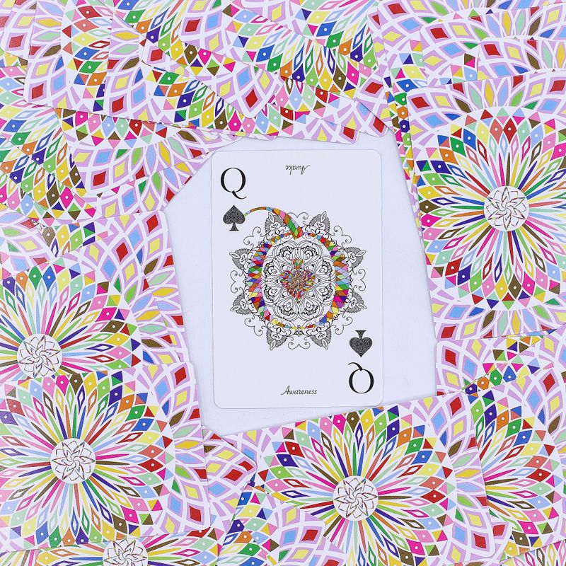 Cartes à jouer et oracles Mandala – Symétrie de kaléidoscope