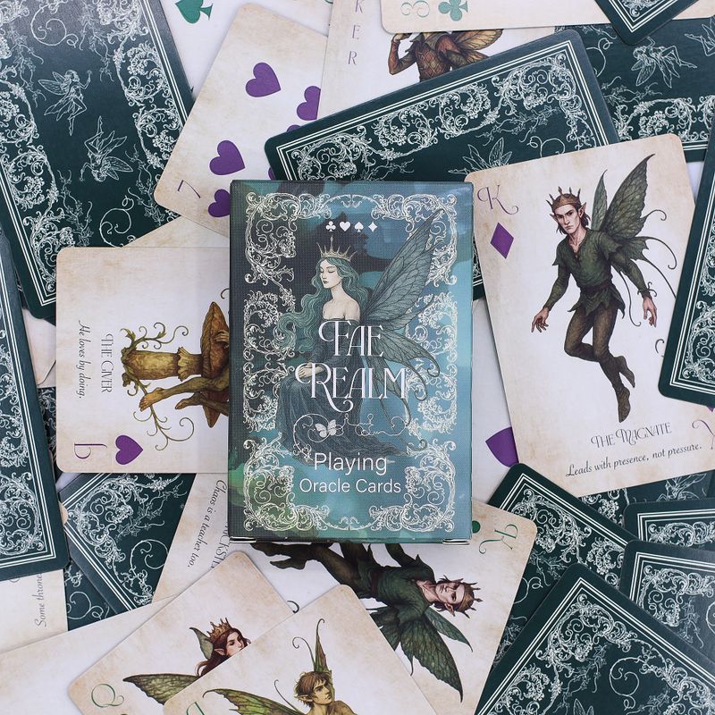 Cartes à jouer et oracles Royaume des Fées – Thème féerique