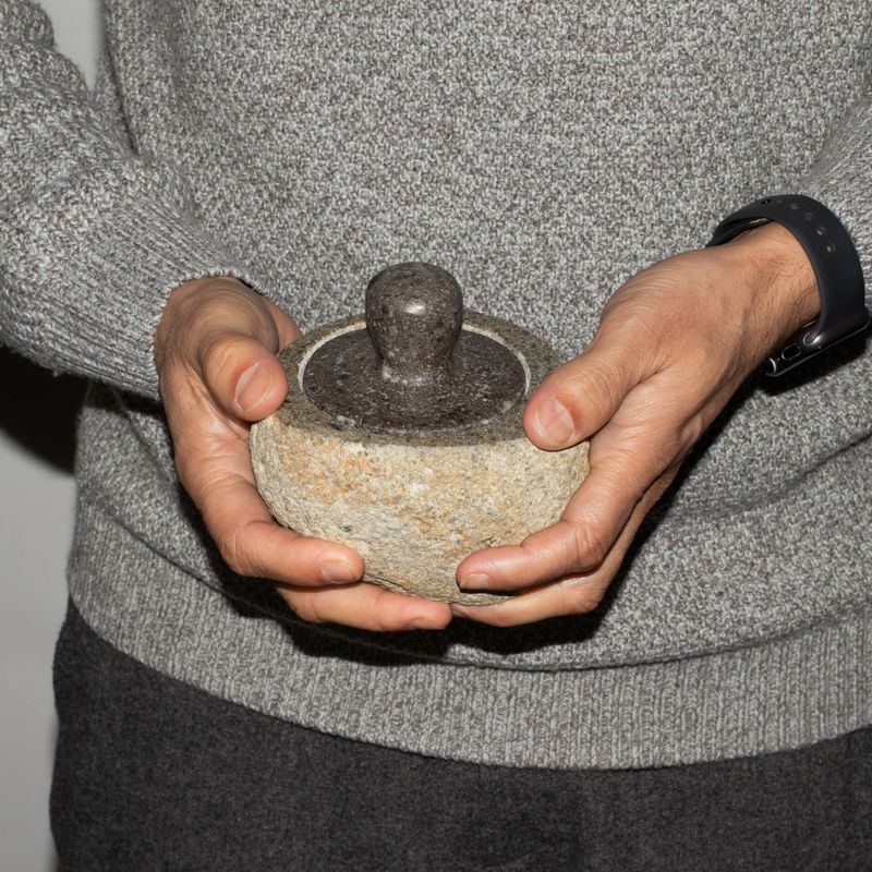 Pot d’ancrage en pierre de rivière naturelle – Moyen
