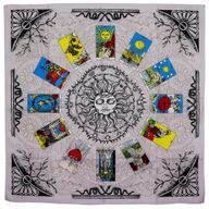 Tapis de Tirage tarot – Soleil (75x75 cm)