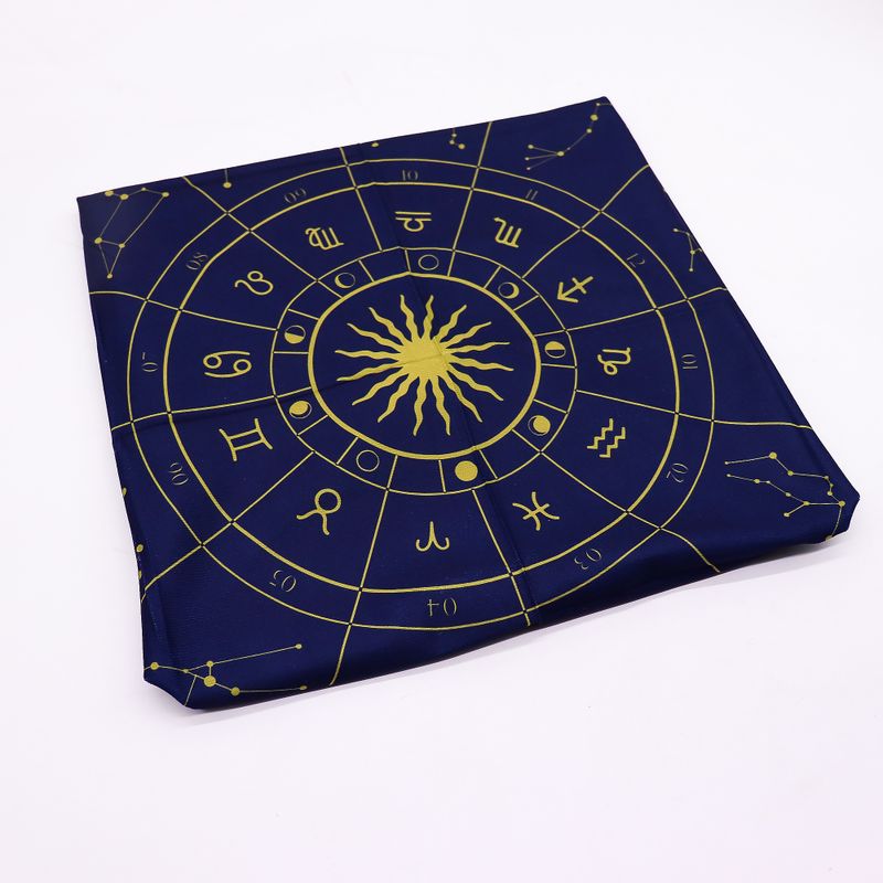 Tapis de Tirage tarot – Zodiaque (75x75 cm)
