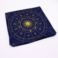 Tapis de Tirage tarot – Zodiaque (75x75 cm)