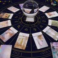 Tapis de Tirage tarot – Zodiaque (75x75 cm)