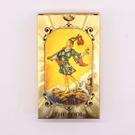 Tarot bleu et or – Œil – avec livret