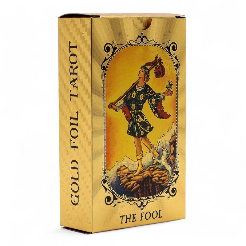 Tarot bleu et or – Œil – avec livret