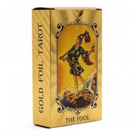Tarot bleu et or – Œil – avec livret