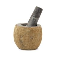 Petit Pilon & Mortier Décoratif – Pierre de Rivière (env. 9x7 cm)