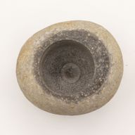 Grand Pilon & Mortier Décoratif – Pierre de Rivière (env. 15x12 cm)