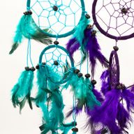 Cercles Moyens - Turquoise, Rose et Violet