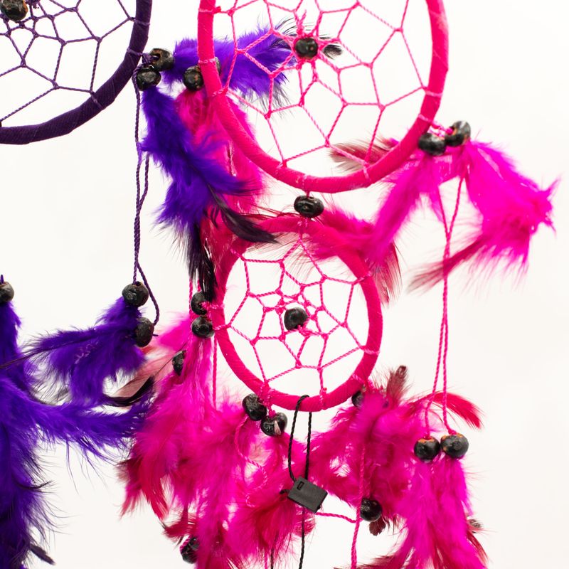 Cercles Moyens - Turquoise, Rose et Violet