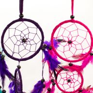 Cercles Moyens - Turquoise, Rose et Violet