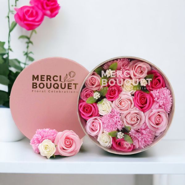 Boîtes Cadeaux de Fleurs de Savon de Célébration
