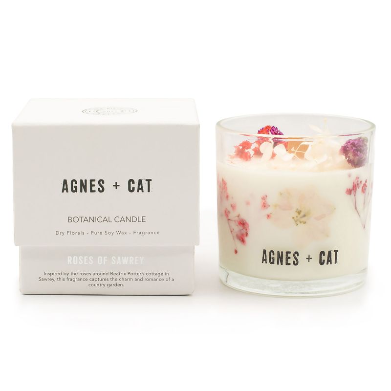 Bougie végétale en soja Agnes & Cat - Roses de Sawrey