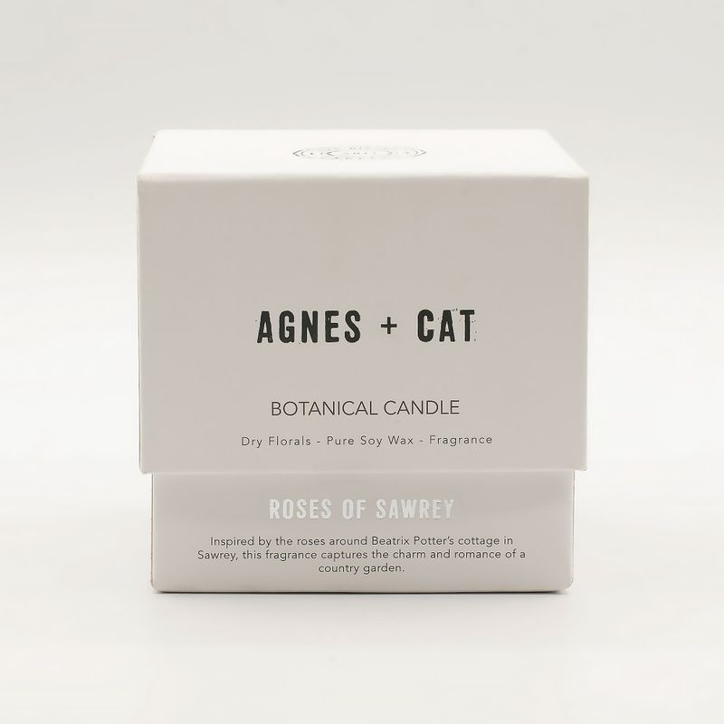 Bougie végétale en soja Agnes & Cat - Roses de Sawrey