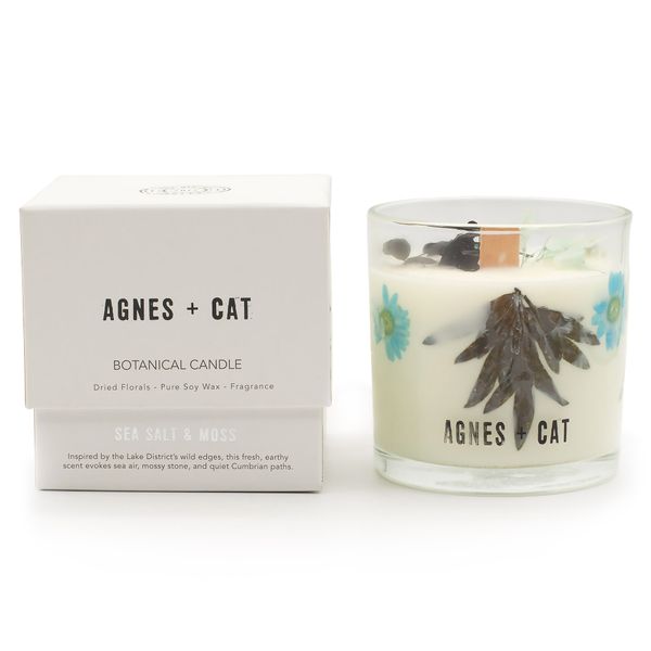 Bougie végétale en soja Agnes & Cat - Sel marin & Mousse