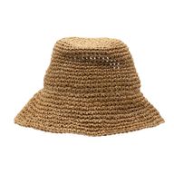 Nomad Sari Chapeau de soleil en paille souple - Café naturel