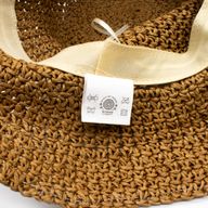 Nomad Sari Chapeau de soleil en paille souple - Café naturel
