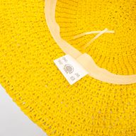 Chapeau de soleil en paille souple – Jaune